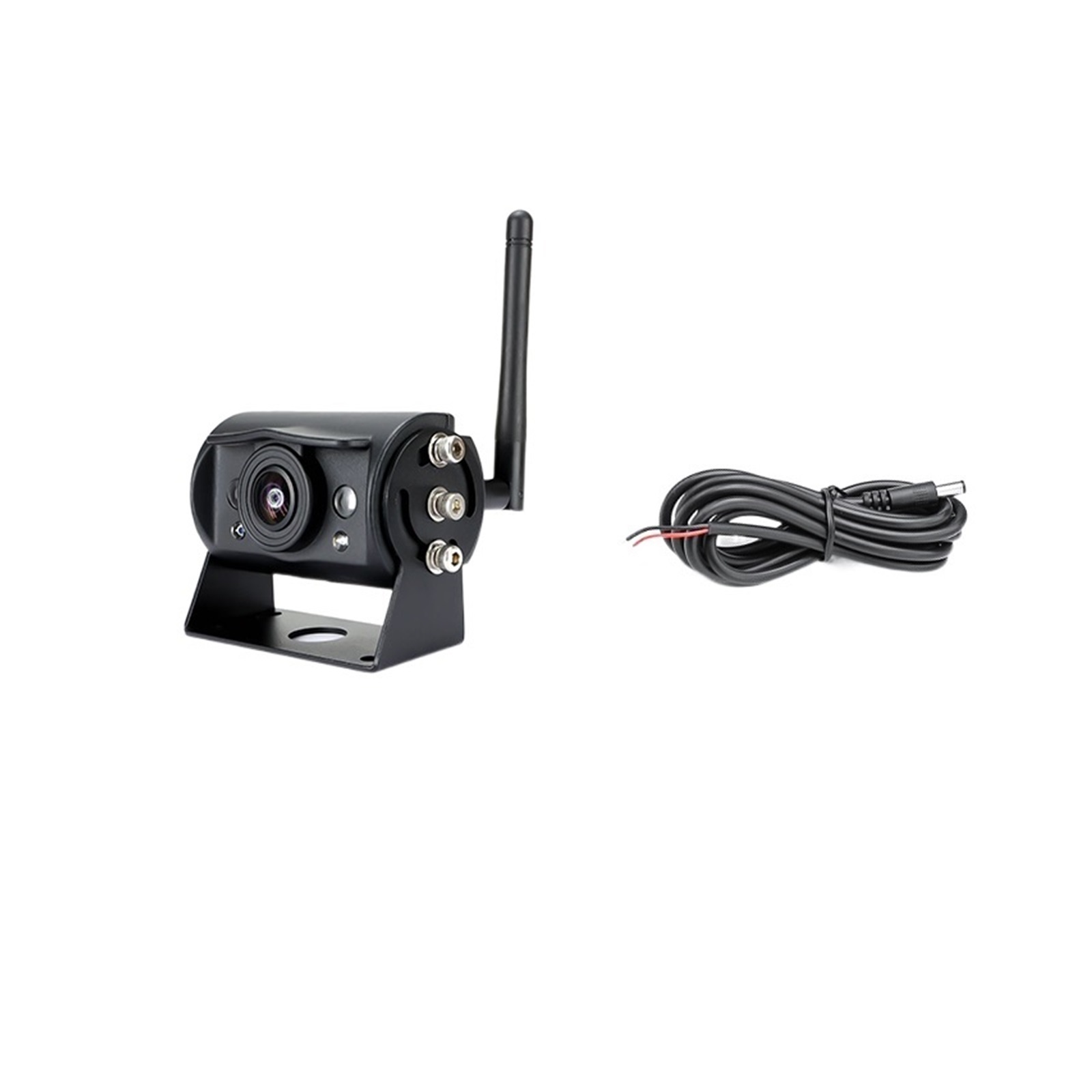 AHD Digital Wireless Backup DVR Record Camera And 9 Inch 4CH AHD Monitor Kit For Truck/Trailer/Bus/Pickups/Trailer ,Easy Installation\u0026 Fit All Vehicles